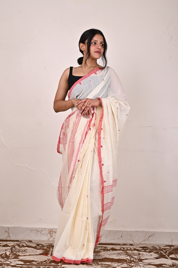 black cotton saree | pure cotton saree