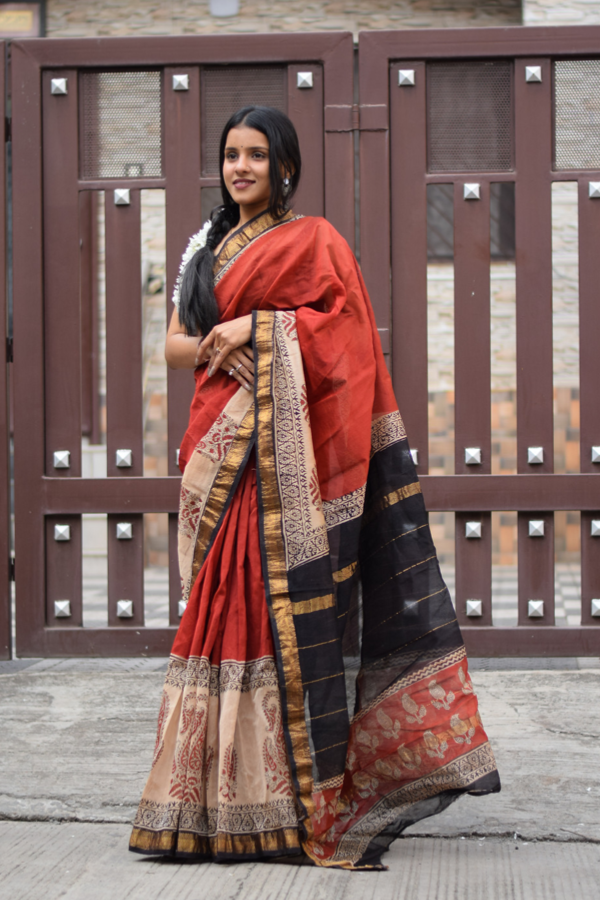 silk saree for women online | pure maheshwari silk saree
