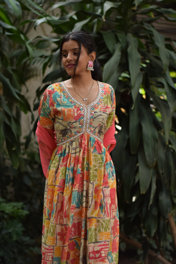 Printed kurta set | kurta set online | printed kurta set with dupatta