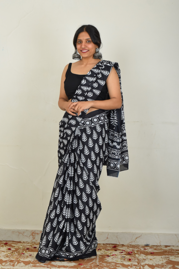 Buy handblock printed saree online