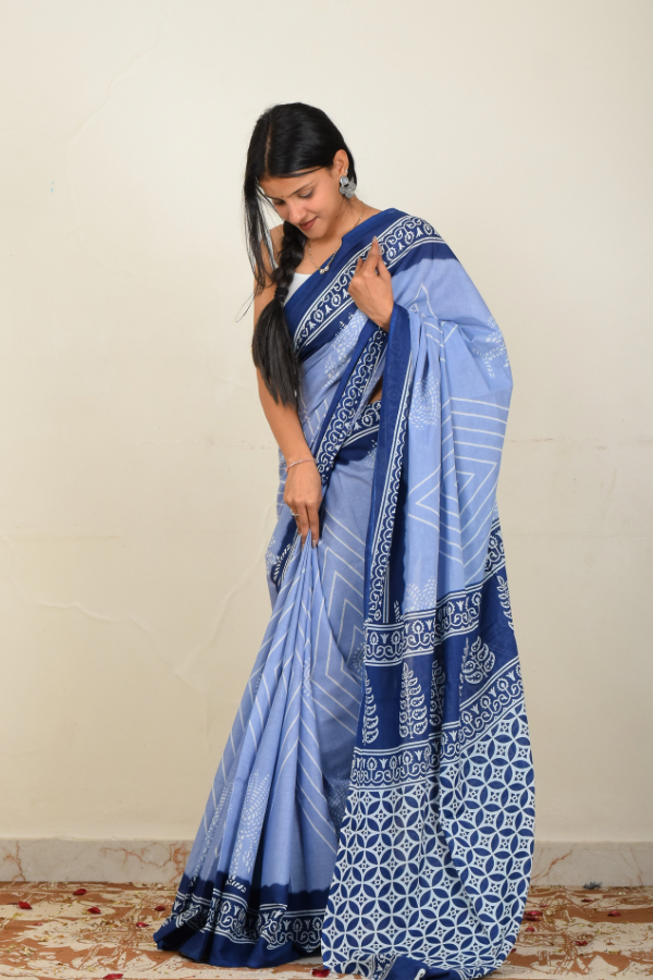 Buy handblock printed saree online