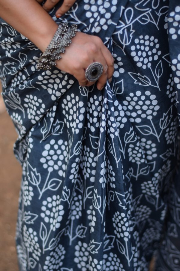 muluml cotton saree | cotton saree grey