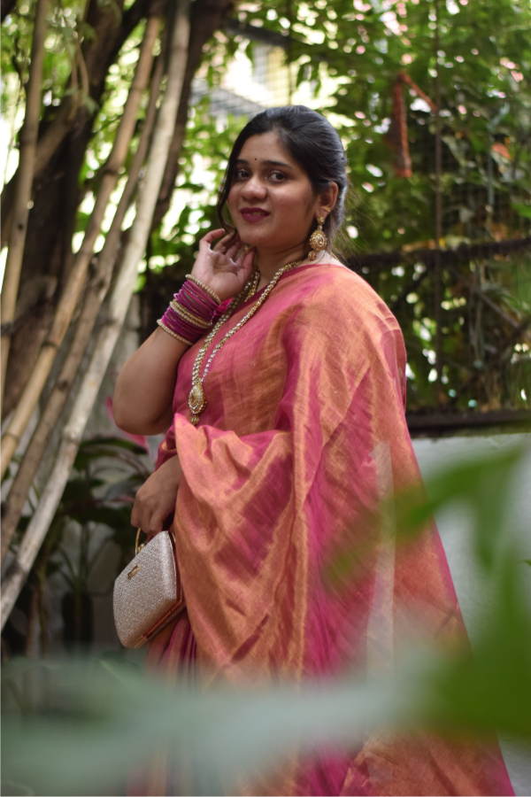 Handwoven linen saree | pure linen saree | buy sarees online