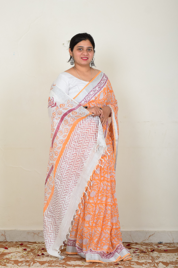 Best online sarees | pure linen sarees | buy sarees online