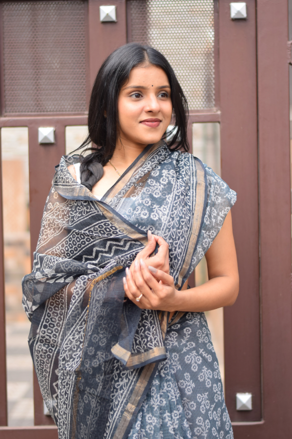 kota saree for women Online | hand block printed kota saree for women | printed kota saree for women
