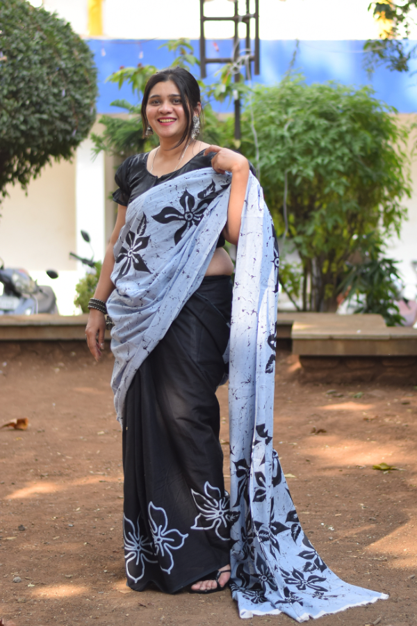 Buy handblock printed saree online