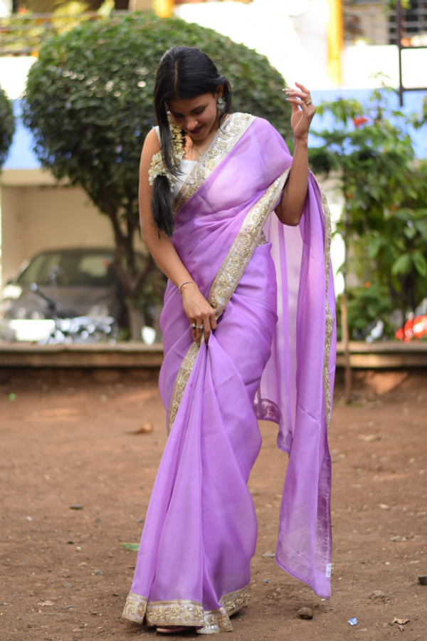organza saree party wear | organza saree online
