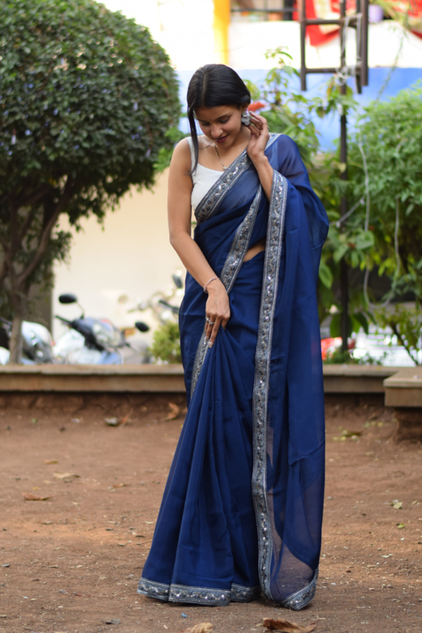 organza saree party wear | organza saree online